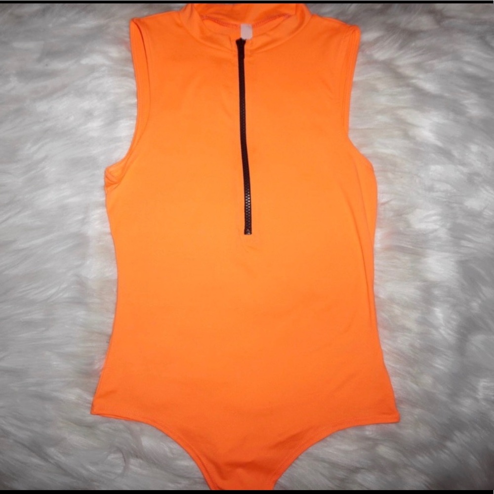 Neon Orange Bodysuit